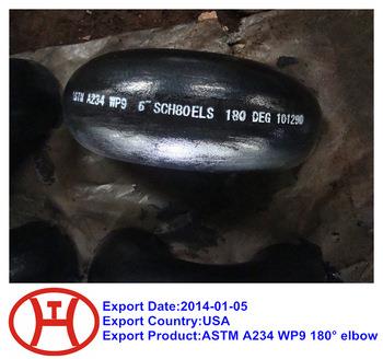 ASTM A 234 WP9 180 Deg лакът