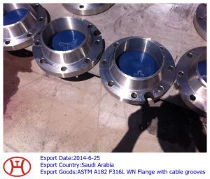 ASTM A 182  F 316 L WN Фланец с кабелни канали
